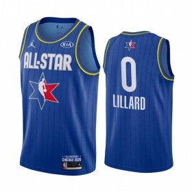 Dres NBA Portland Trail Blazers Damian Lillard 0 2020 All-Star Jordan Brand Plava Swingman